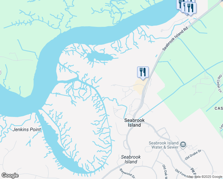 map of restaurants, bars, coffee shops, grocery stores, and more near 2133 Landfall Way in Johns Island