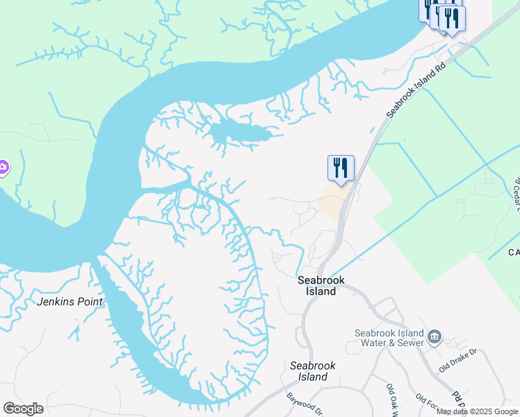 map of restaurants, bars, coffee shops, grocery stores, and more near 2133 Landfall Way in Johns Island