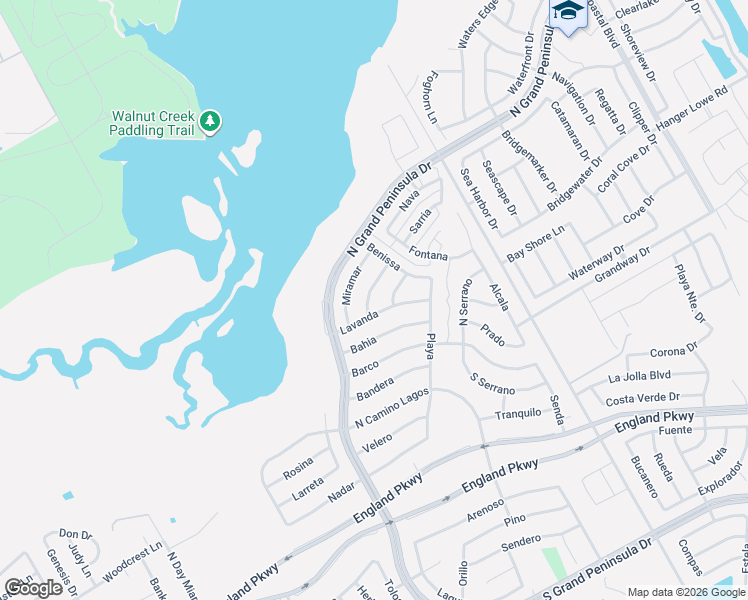 map of restaurants, bars, coffee shops, grocery stores, and more near 2944 Lavanda in Grand Prairie