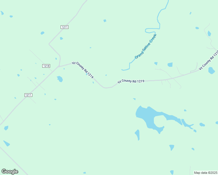 map of restaurants, bars, coffee shops, grocery stores, and more near Vz County Road 1219 in Van Zandt County