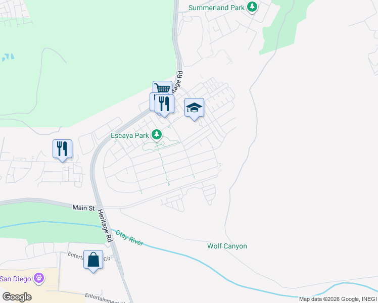 map of restaurants, bars, coffee shops, grocery stores, and more near 1108 Calle Deceo in Chula Vista