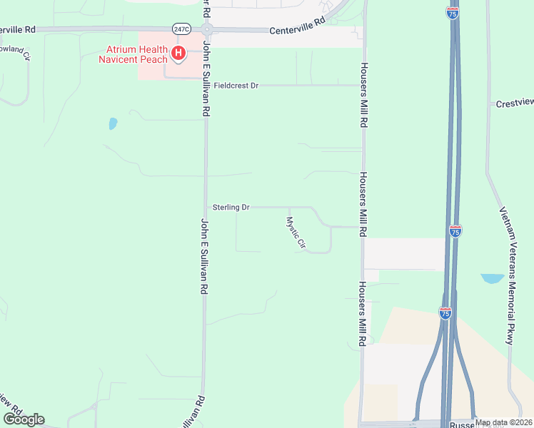 map of restaurants, bars, coffee shops, grocery stores, and more near 310 Sterling Drive in Byron