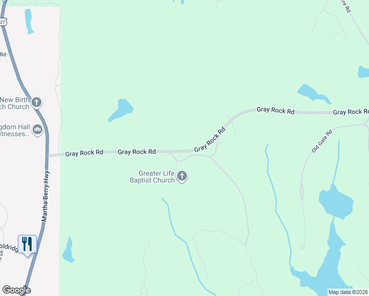 map of restaurants, bars, coffee shops, grocery stores, and more near 688 Old Grey Rock Road in Harris County