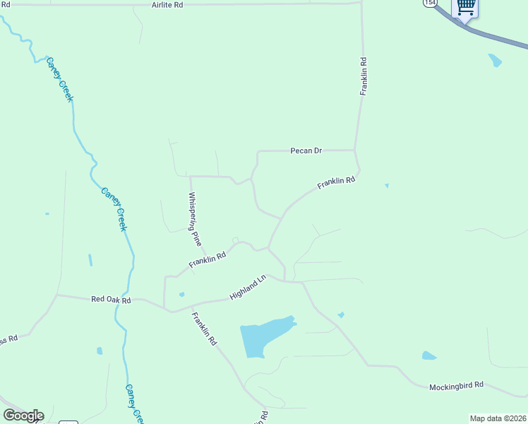 map of restaurants, bars, coffee shops, grocery stores, and more near 505 Dogwood Trail in Hallsville