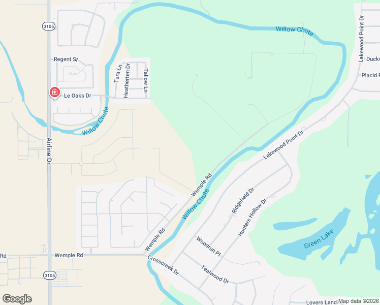 map of restaurants, bars, coffee shops, grocery stores, and more near 2906 Wemple Road in Bossier City