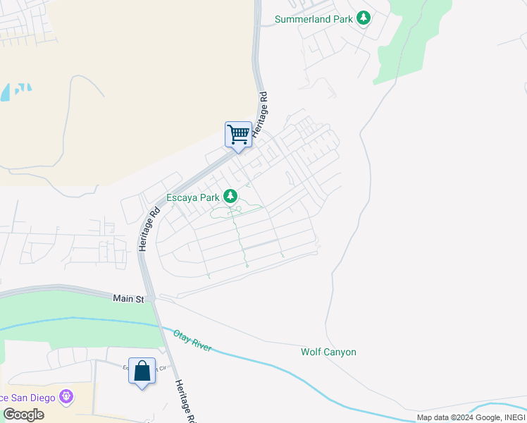 map of restaurants, bars, coffee shops, grocery stores, and more near 1112 Camino Prado in Chula Vista