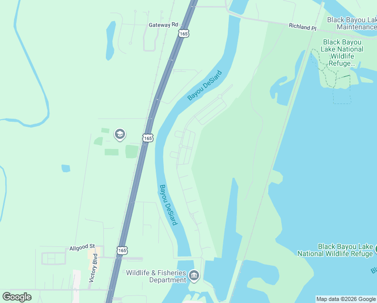 map of restaurants, bars, coffee shops, grocery stores, and more near 7098 U.S. 165 in Monroe