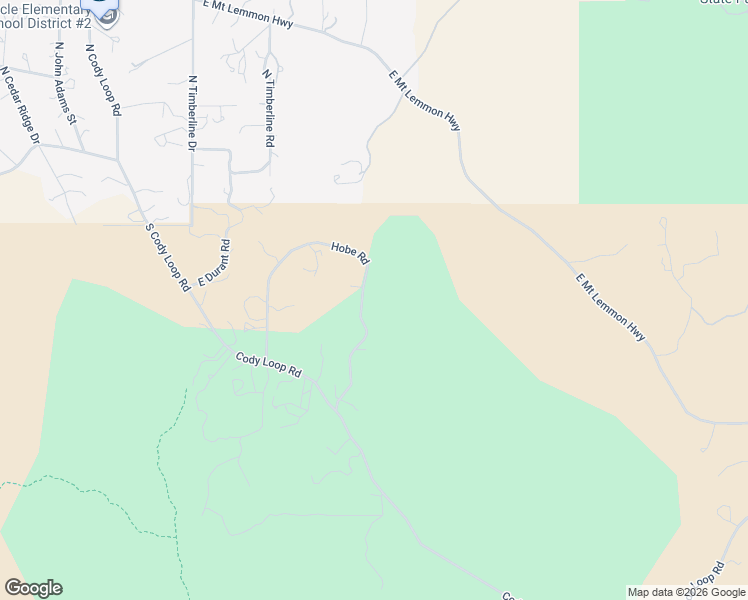 map of restaurants, bars, coffee shops, grocery stores, and more near 120 South Hobe Road in Oracle