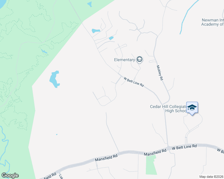 map of restaurants, bars, coffee shops, grocery stores, and more near 1917 Juniper Ridge Road in Cedar Hill