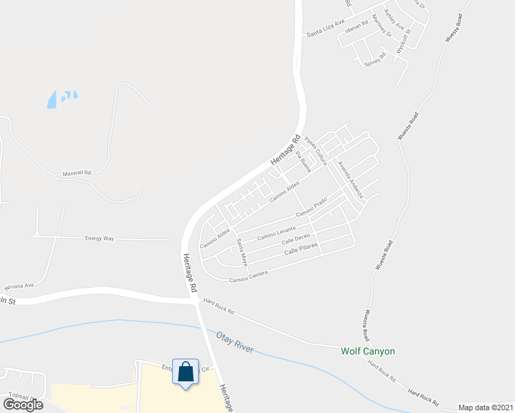 map of restaurants, bars, coffee shops, grocery stores, and more near 1035 Camino Aldea in Chula Vista