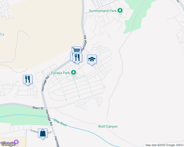 map of restaurants, bars, coffee shops, grocery stores, and more near 1158 Camino Prado in Chula Vista