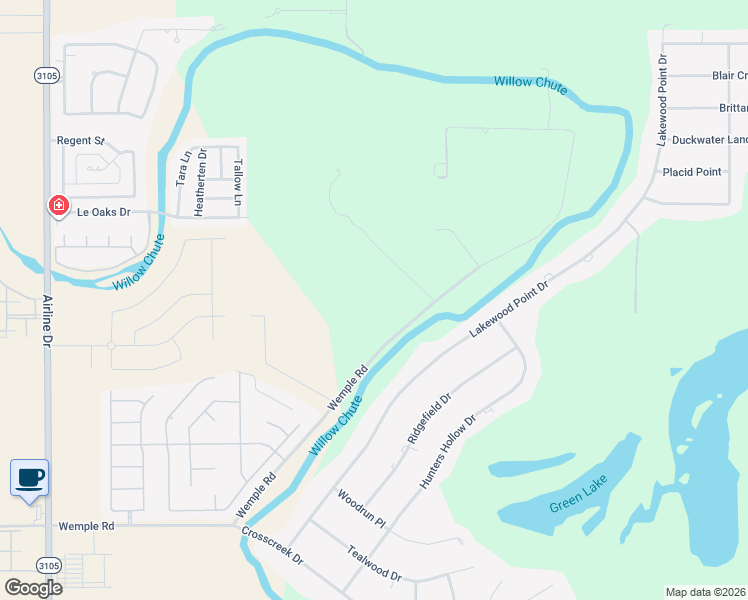 map of restaurants, bars, coffee shops, grocery stores, and more near 2906 Wemple Road in Bossier City