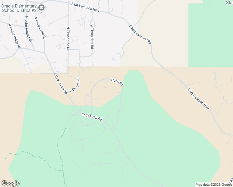 map of restaurants, bars, coffee shops, grocery stores, and more near 120 South Hobe Road in Oracle