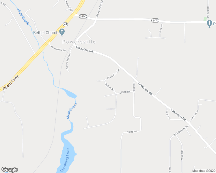 map of restaurants, bars, coffee shops, grocery stores, and more near 135 Ruben Road in Byron