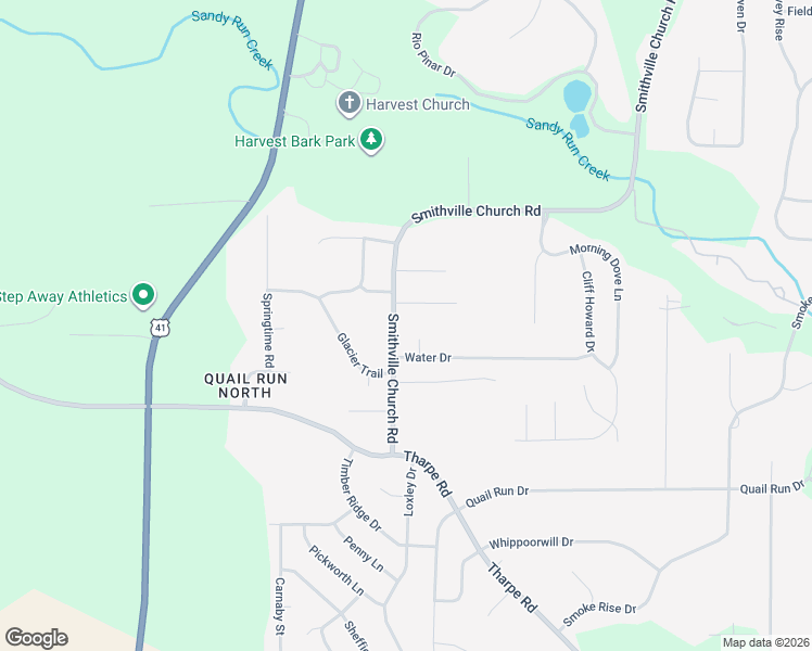 map of restaurants, bars, coffee shops, grocery stores, and more near 640 Smithville Church Road in Warner Robins