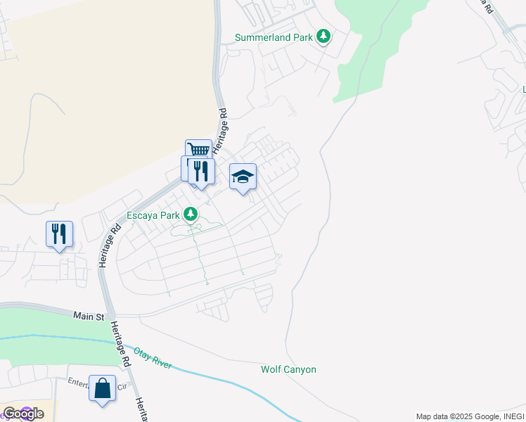 map of restaurants, bars, coffee shops, grocery stores, and more near 1203 Camino Levante in Chula Vista