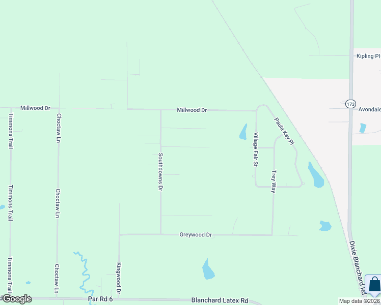 map of restaurants, bars, coffee shops, grocery stores, and more near Harrowdale Drive in Shreveport