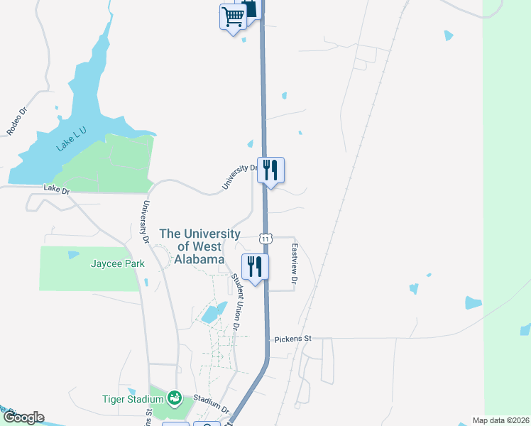 map of restaurants, bars, coffee shops, grocery stores, and more near North Washington Street in Livingston