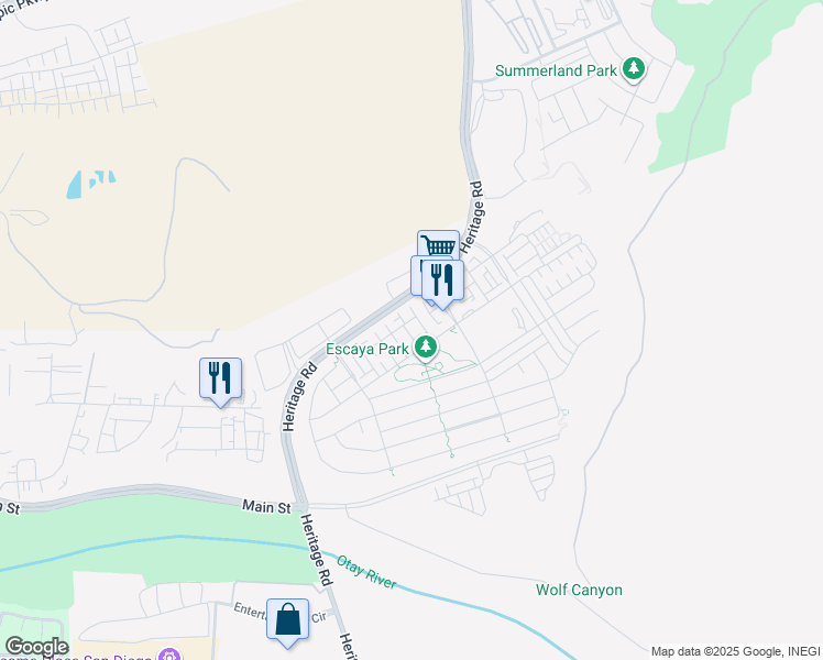 map of restaurants, bars, coffee shops, grocery stores, and more near 1083 Camino Marcela in Chula Vista