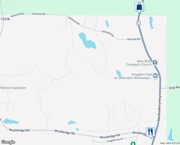 map of restaurants, bars, coffee shops, grocery stores, and more near 172-6 Almond Ridge Drive in Columbus