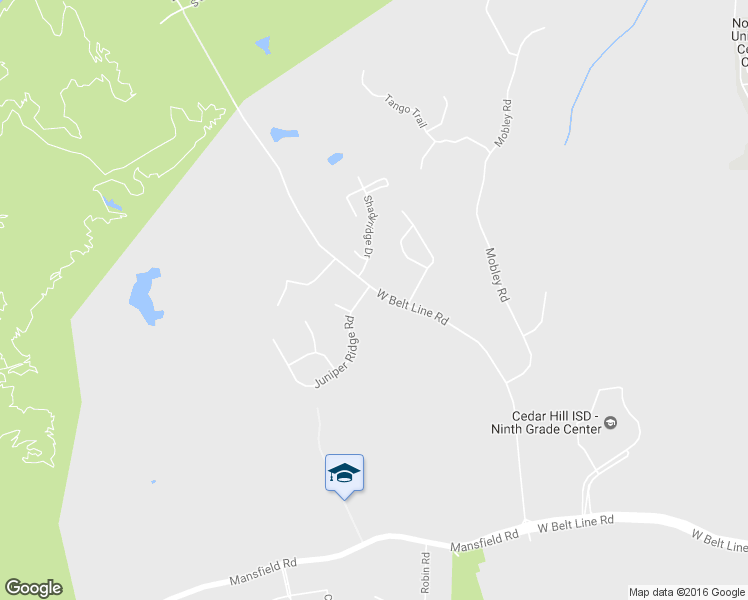 map of restaurants, bars, coffee shops, grocery stores, and more near 1904 Juniper Ridge Road in Cedar Hill