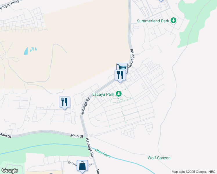 map of restaurants, bars, coffee shops, grocery stores, and more near 1079 Camino Marcela in Chula Vista