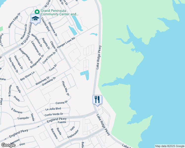 map of restaurants, bars, coffee shops, grocery stores, and more near 7201 Lake Ridge Parkway in Cedar Hill