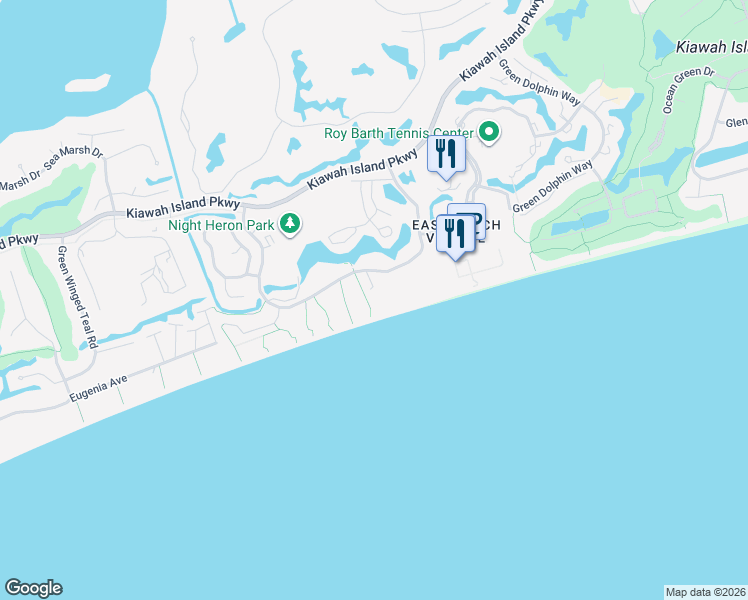 map of restaurants, bars, coffee shops, grocery stores, and more near 5106 Sea Forest Drive in Johns Island