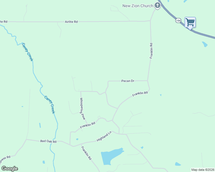 map of restaurants, bars, coffee shops, grocery stores, and more near 505 Dogwood Trail in Hallsville