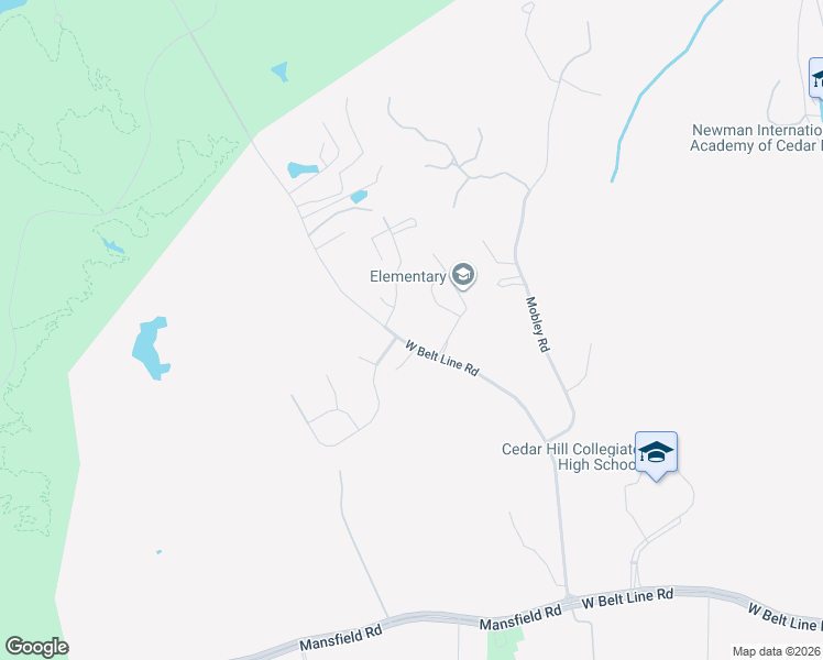 map of restaurants, bars, coffee shops, grocery stores, and more near 1904 Juniper Ridge Road in Cedar Hill