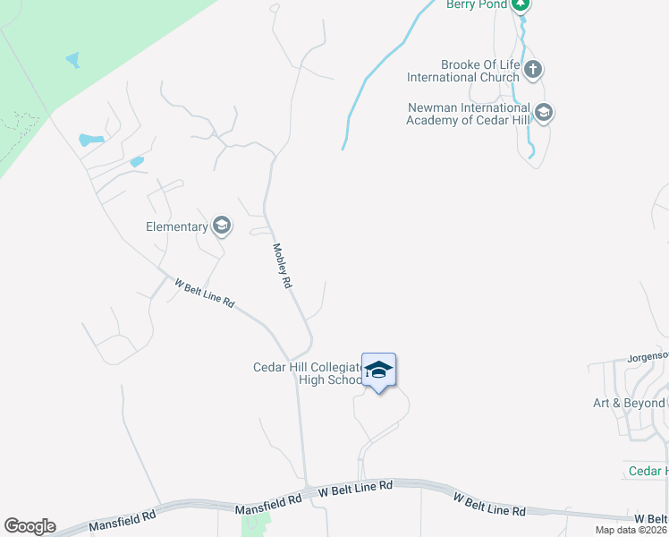 map of restaurants, bars, coffee shops, grocery stores, and more near 4 Armadillo Court in Cedar Hill