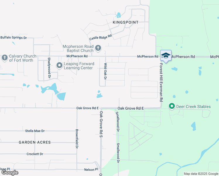 map of restaurants, bars, coffee shops, grocery stores, and more near 1420 Pine Lane in Fort Worth
