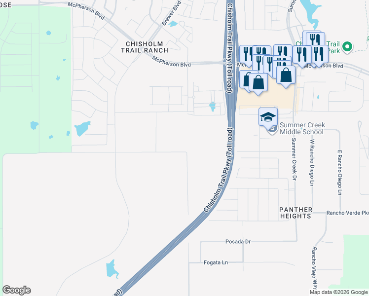 map of restaurants, bars, coffee shops, grocery stores, and more near 5800 Stewart Feltz Road in Crowley
