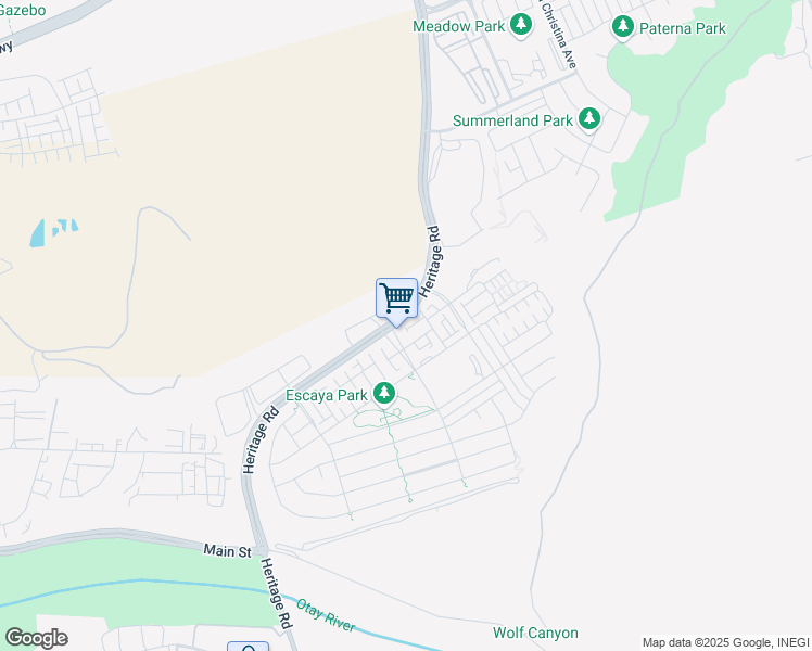 map of restaurants, bars, coffee shops, grocery stores, and more near 1925 Avenida Escaya in Chula Vista