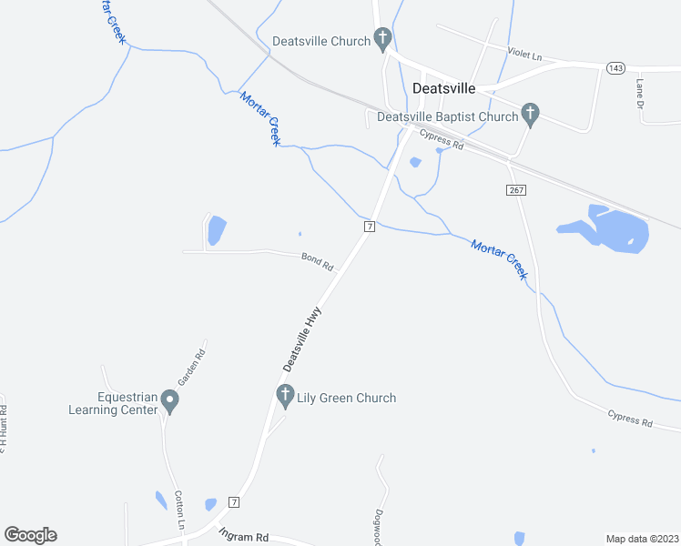 map of restaurants, bars, coffee shops, grocery stores, and more near 1 Bond Road in Deatsville
