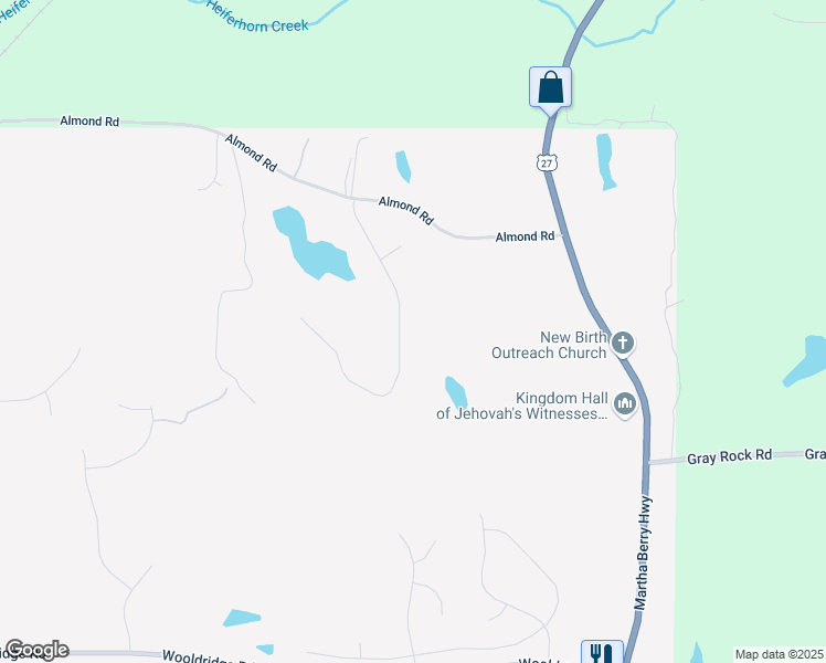 map of restaurants, bars, coffee shops, grocery stores, and more near 164 Almond Ridge Drive in Columbus