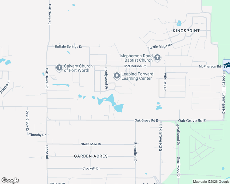 map of restaurants, bars, coffee shops, grocery stores, and more near 1144 Sandalwood Drive in Fort Worth