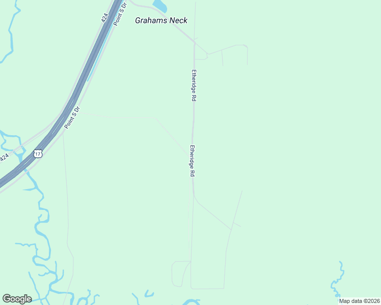 map of restaurants, bars, coffee shops, grocery stores, and more near 535 Etheridge Road in Yemassee