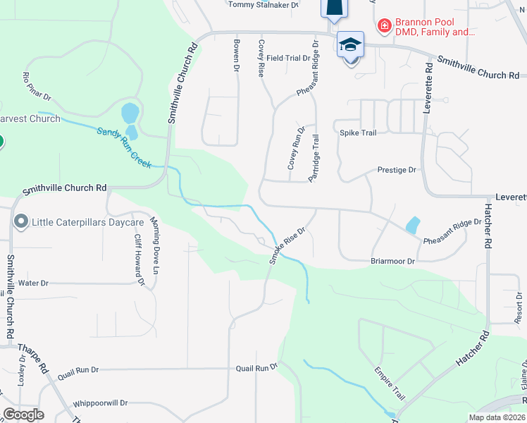 map of restaurants, bars, coffee shops, grocery stores, and more near 511 Pheasant Ridge Drive in Warner Robins