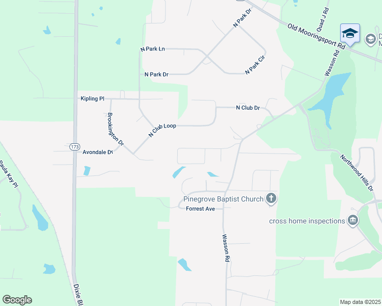 map of restaurants, bars, coffee shops, grocery stores, and more near 6770 Whitten Drive in Shreveport