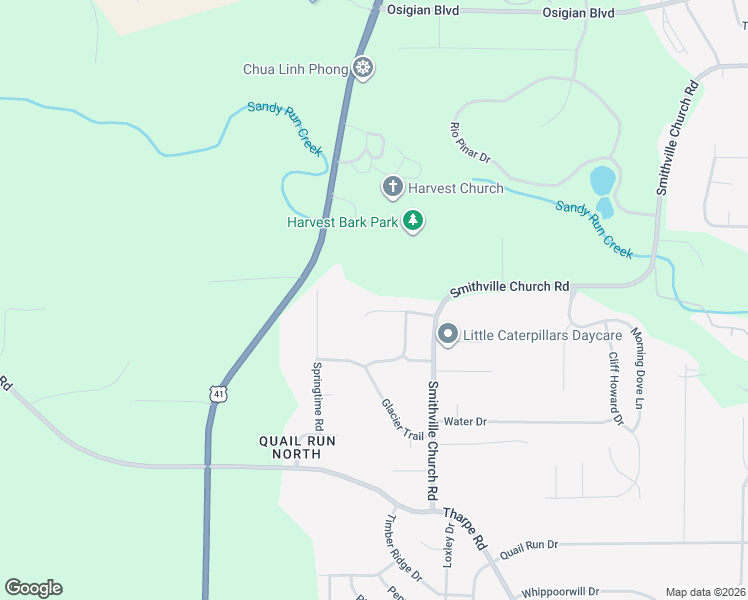 map of restaurants, bars, coffee shops, grocery stores, and more near 111 Chadwick Drive in Warner Robins