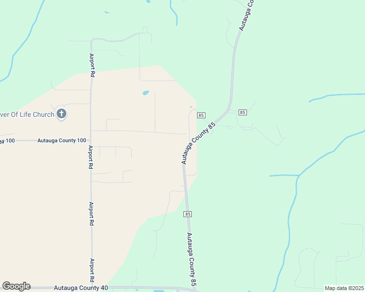 map of restaurants, bars, coffee shops, grocery stores, and more near 2573 County Road 85 in Deatsville