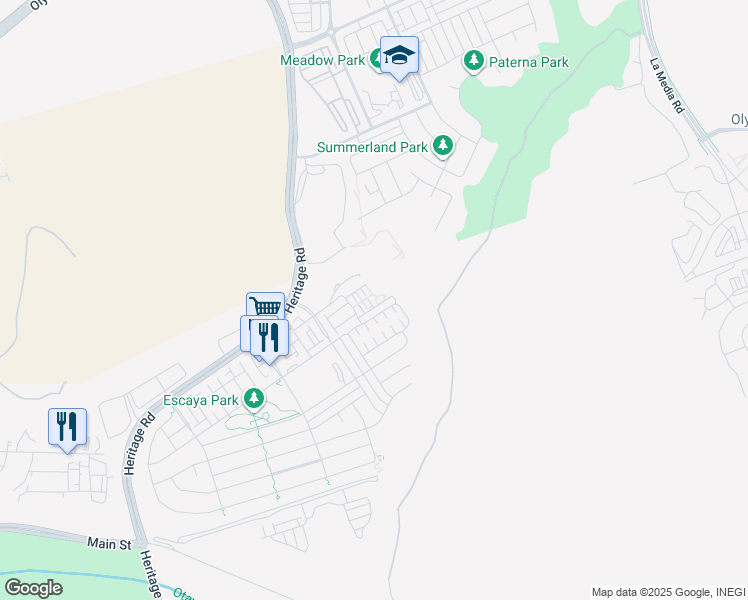 map of restaurants, bars, coffee shops, grocery stores, and more near 1923 Corte Zafiro in Chula Vista