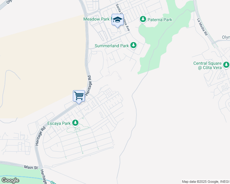 map of restaurants, bars, coffee shops, grocery stores, and more near 1923 Corte Zafiro in Chula Vista