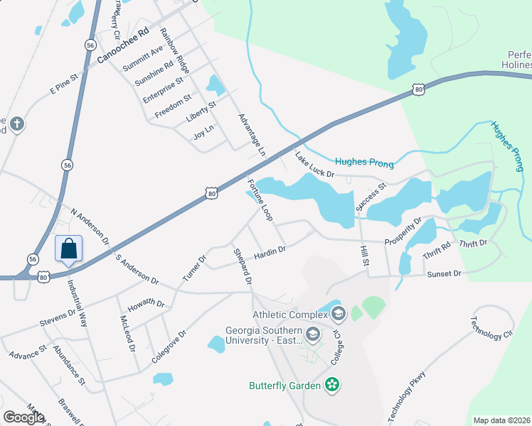 map of restaurants, bars, coffee shops, grocery stores, and more near 639 Turner Drive in Swainsboro