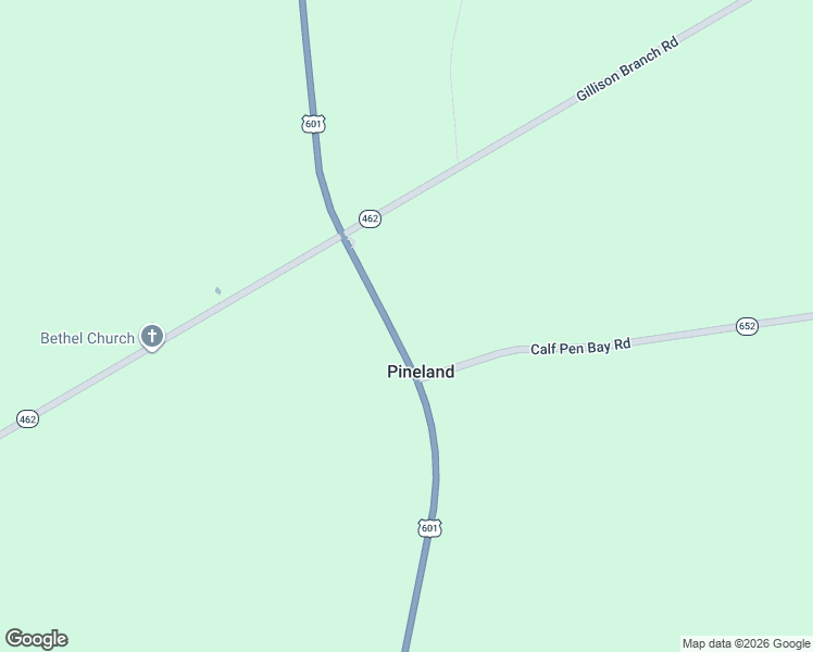 map of restaurants, bars, coffee shops, grocery stores, and more near 4304 Cypress Branch Road in Pineland