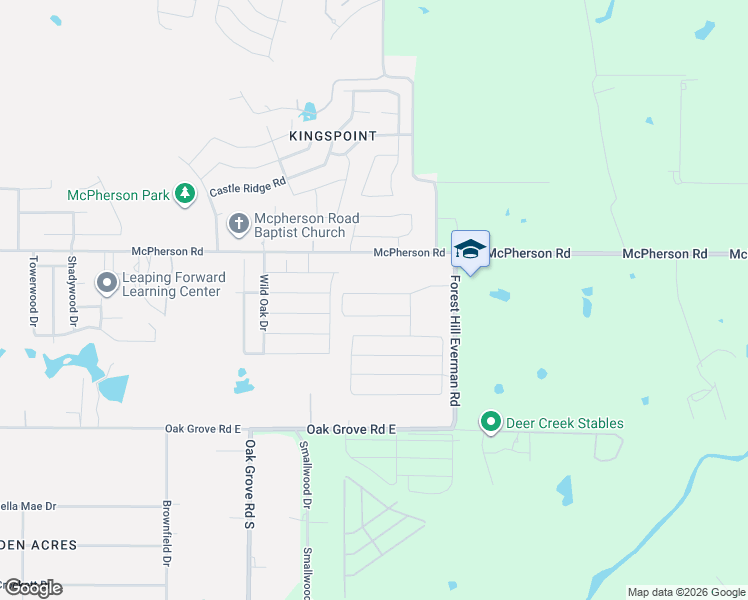 map of restaurants, bars, coffee shops, grocery stores, and more near 10300 Forest Hill Everman Road in Burleson