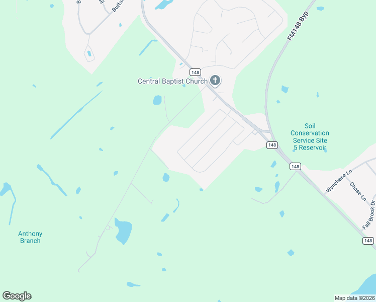 map of restaurants, bars, coffee shops, grocery stores, and more near 130 Hillcrest Way in Crandall