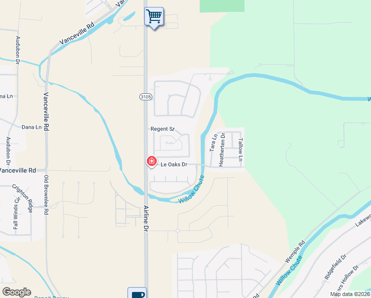 map of restaurants, bars, coffee shops, grocery stores, and more near 1705 Wales Lane in Bossier City