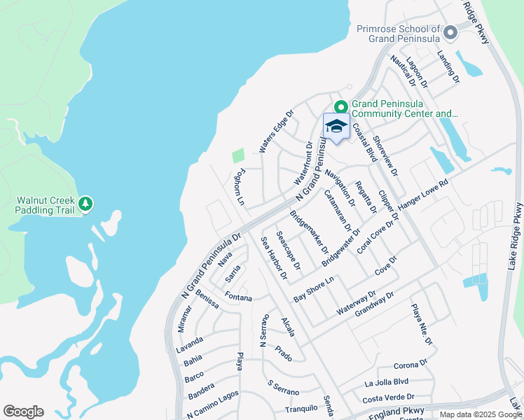 map of restaurants, bars, coffee shops, grocery stores, and more near 2760 Portside Drive in Grand Prairie